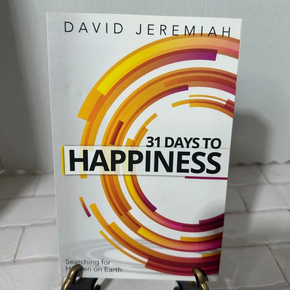 David Jeremiah 31 Days‎ to Happiness Paperback Book and Bonus Bookmark